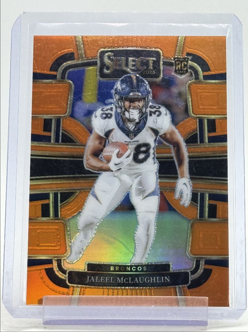 JALEEL MCLAUGHLIN 2023 SELECT CONCOURSE ROOKIE ORANGE PRIZM RC /49 Q5588