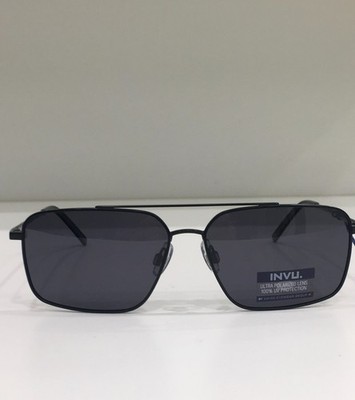 Invu Herren Sonnenbrille A22503A Polarisiert Schwarz