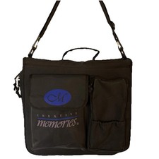 Creative Memories Black Memory Mate 3 Ring Binder Tote Organizer Shoulder Bag
