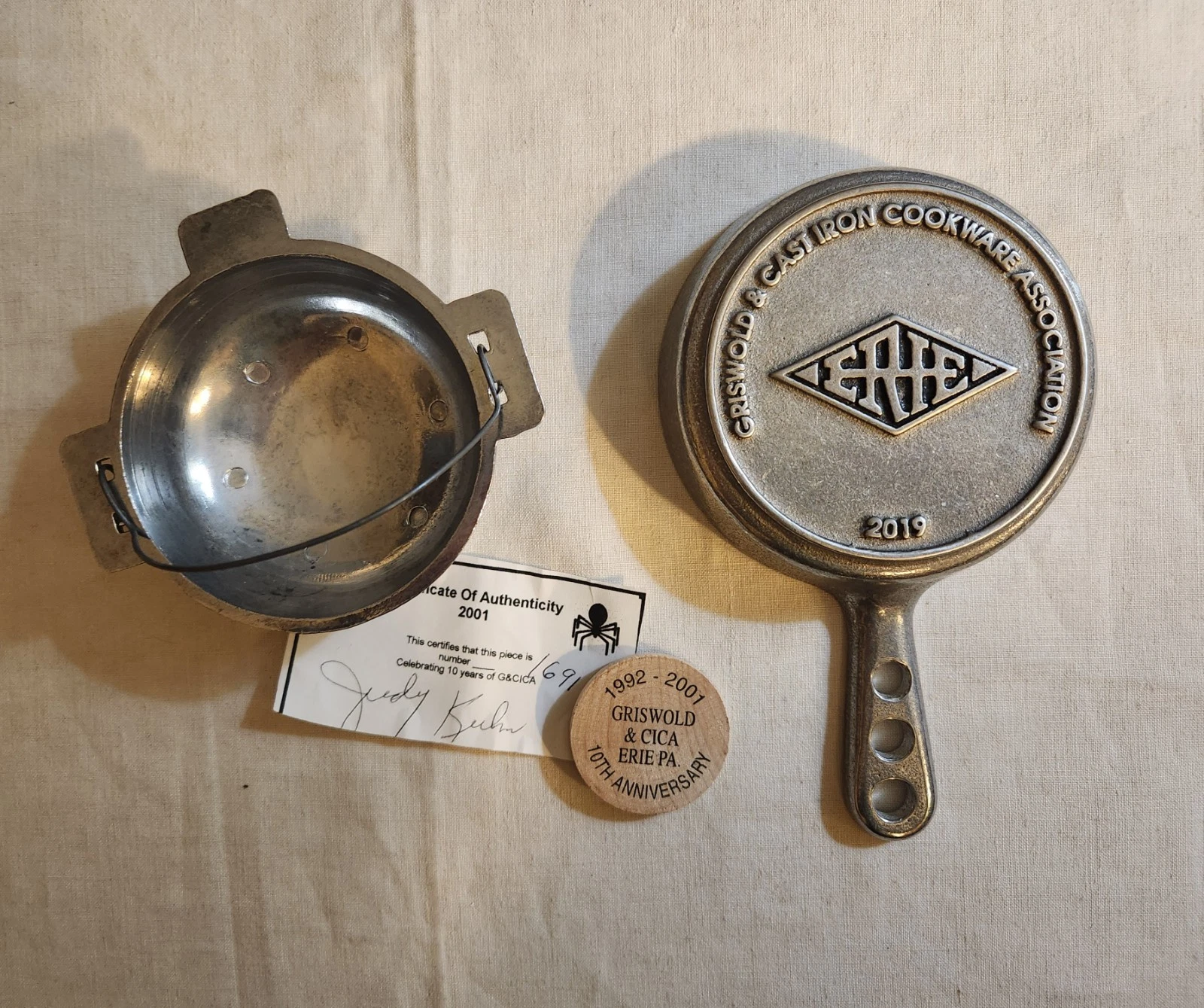 Griswold & Cast Iron Cookware Asso. Limited Edition Commemoratives.