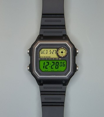 Casio DW-291H Modded: Case, Color, Text Removal, Flash Alert Enabled