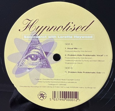 Sacrosanct With Loretta Heywood - Hypnotised 12'' Vinyl 1999 