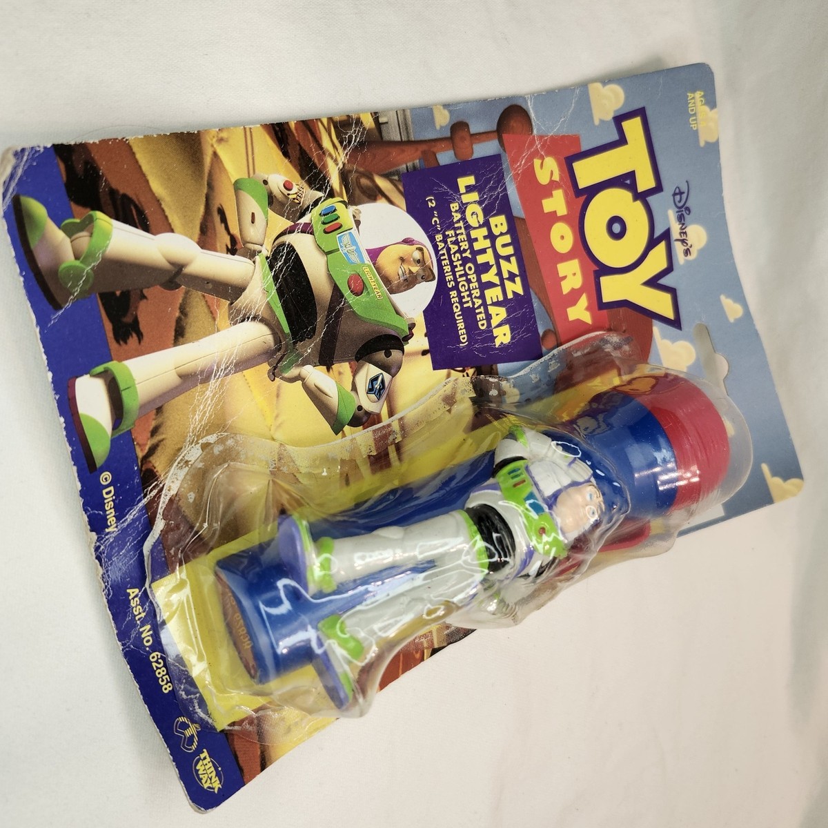 🚀 Toy Story Buzz Lightyear Flashlight Vintage 1990s Thinkway