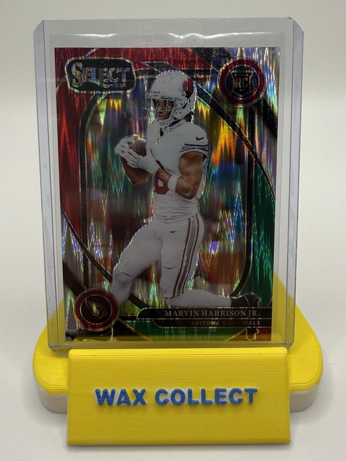 2024 Panini Select - Club Marvin Harrison Jr. #219 Green & Red Shock Prizm (RC)