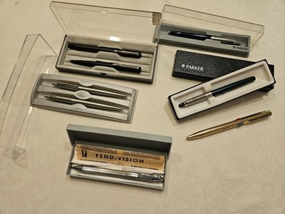 Kugelschreiber - Füller Konvolut, Parker Vector - Jotter, Fend Vision, 8 Stück 