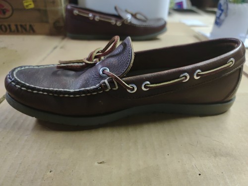 LL Bean | Slip on barca uomo in pelle | marrone scuro | taglia 8,5 D | modello n. OU668 - Foto 14 di 18