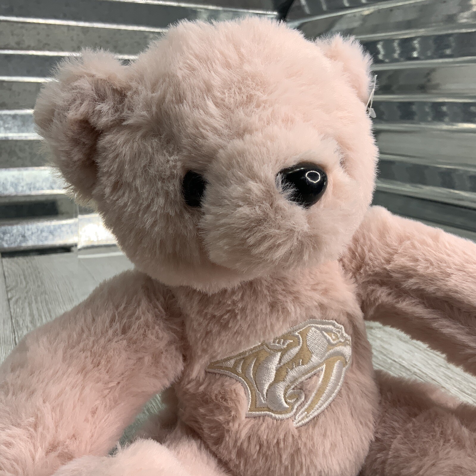 NHL Ice Hockey Predators Plush Rose Pink Teddy Bear 