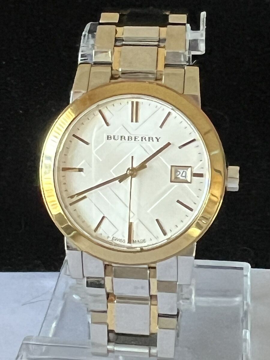 Burberry 34mm 2 Tone Stainless The City Watch BU9115 Swiss Burberry 34mm 2 Tone Stainless The City Watch BU9115 Swiss