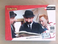 PUZZLE TINTIN 100 PIECES / TINTIN ET LES DUPOND / TIRE DU FILM / BON ETAT