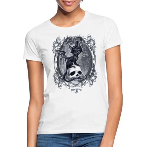 Alchemy England Meowstopheles - Vampir Katze Frauen T-Shirt - Afbeelding 1 van 6