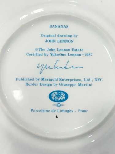 Set of 4 Vintage / Limited Edition Marigold Ent Limoges John Lennon Plates - Picture 3 of 9