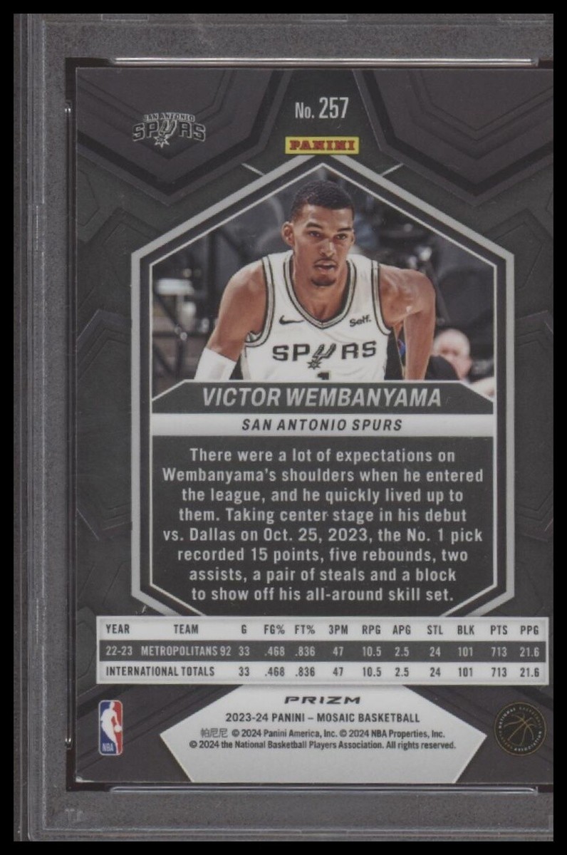 2023-24 Panini Mosaic - NBA Debut Victor Wembanyama #257
