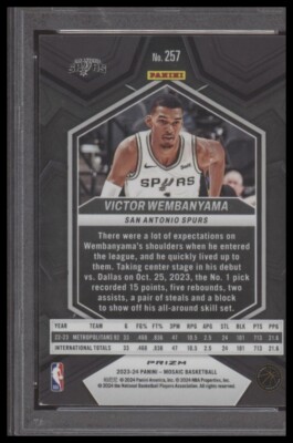 2023-24 Panini Mosaic - NBA Debut Victor Wembanyama #257