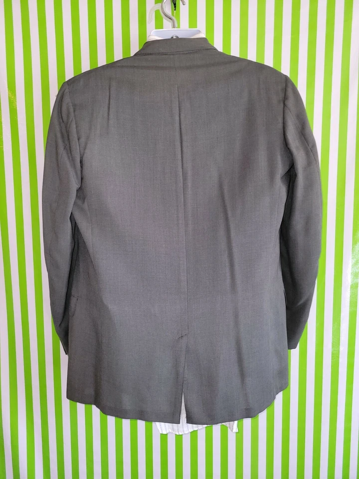 VTG 50s Haspel Union Made Suit, wool Vest, shirt, & Tie, pants 31x28 Jacket 41R - Image 4 of 4