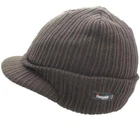 Thinsulate Peaked Knitted Khaki Beanie Hat Winter Hat One Size