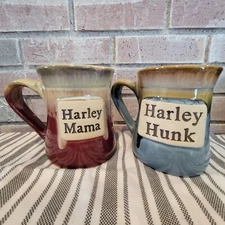 Harley Mama & Harley Hunk Handmade Mugs By Tumbleweed Pottery