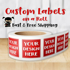 Custom Labels  Gloss or Matte Lamination  Your Logo or Design  Free Shipping