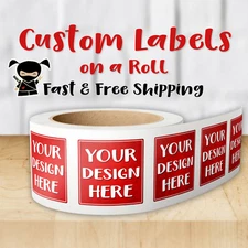 Custom Labels | Gloss or Matte Lamination | Your Logo or Design | Free Shipping