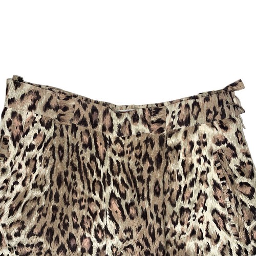 VINTAGE CHRISTIANE JULLIAND PARIS LEOPARD PRINT SILK PANTS WOMEN’s SMALL - Picture 5 of 7