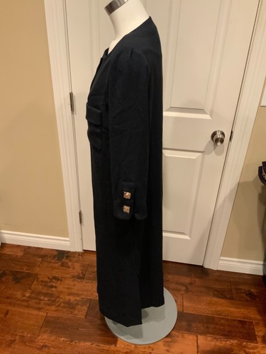 Abito midi Tuckernuck blu navy Barnett manica lunga, taglia large nuovo $298 - Foto 10 di 12