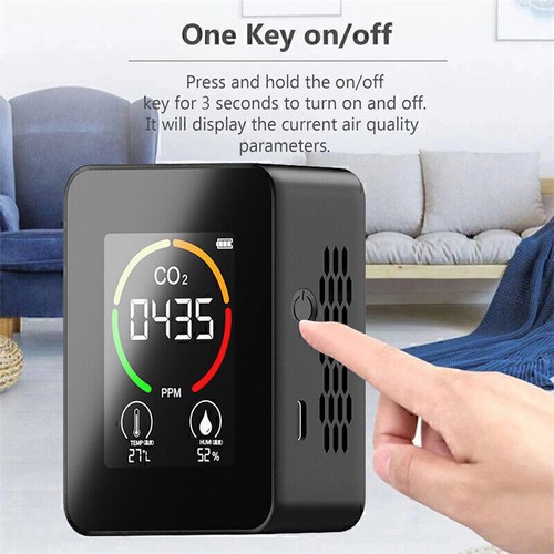 Air Monitor CO2 Carbon Dioxide Detector Temperature Humidity Measurement Meter - Picture 4 of 13