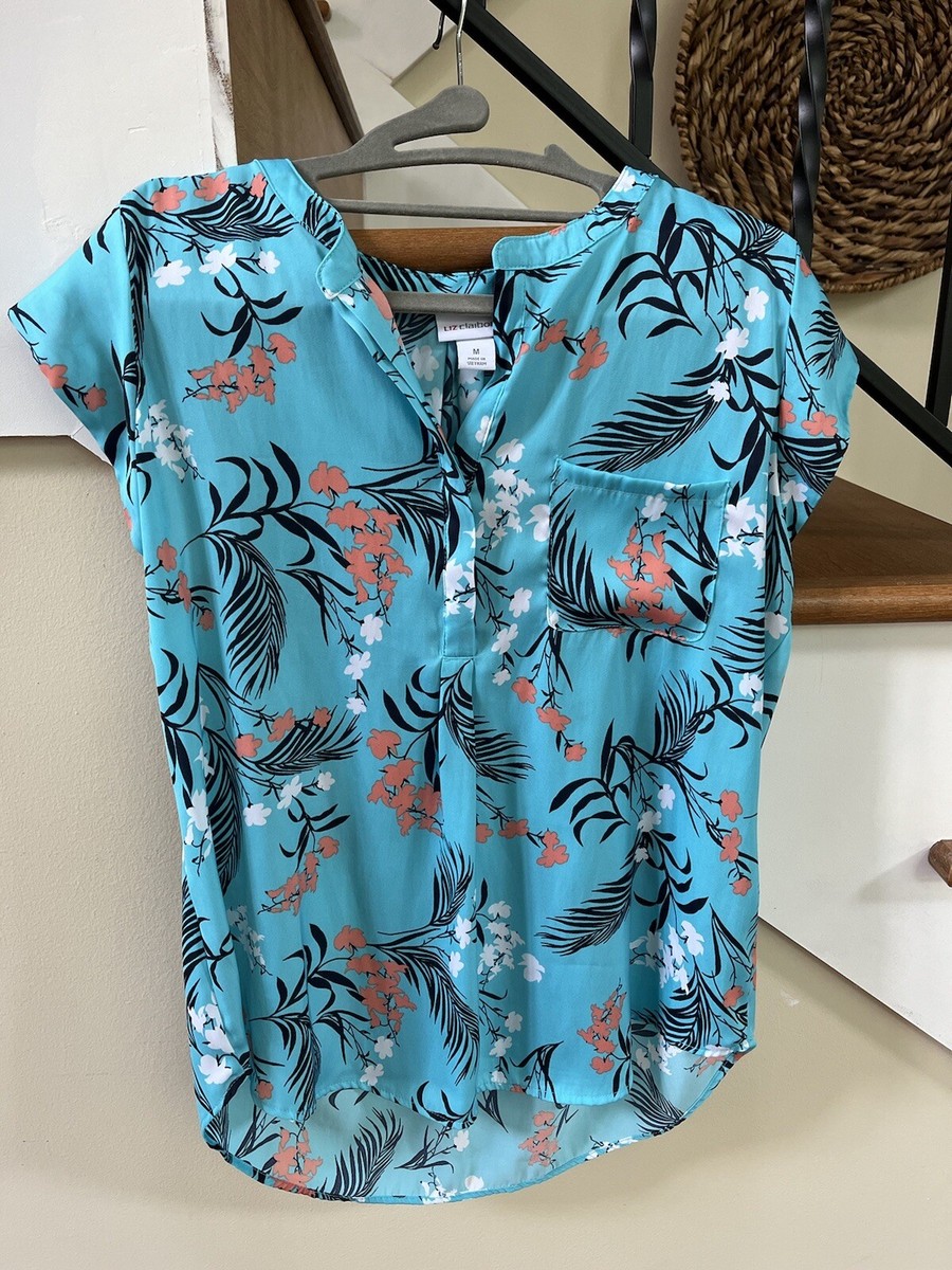 aqua blue top