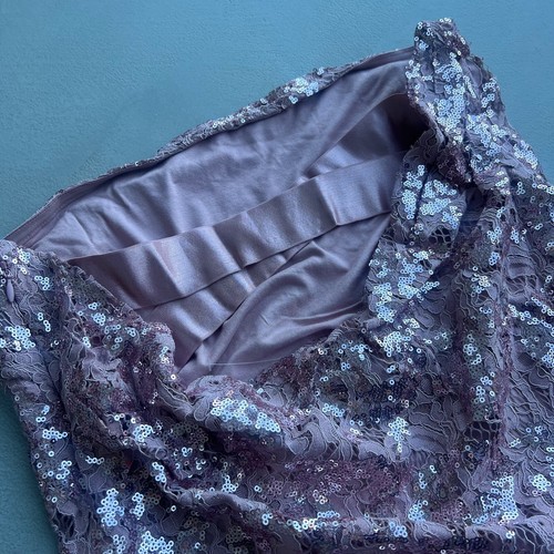 Free People Night Gaze Sequin/Lace Embellished Mini Dress. Pink. XL. - Picture 4 of 6