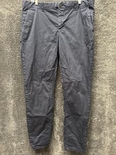 Scotch  Soda Mott Pants Mens 36x32 Navy Blue Chino Slim Fit Straight Leg