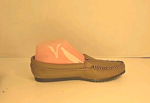 Mocasines de cuero marrón claro Minnetonka 7M - Imagen 5 de 8