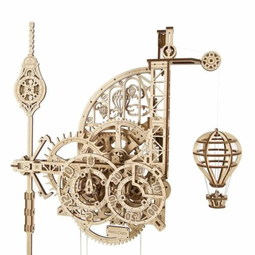 UGEARS Mechanical 3D Puzzle Wooden AERO WALL CLOCK Model for self-assembly
