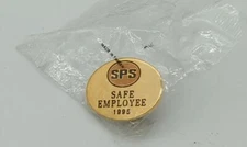Vintage SPS Lapel Pin Hat Tie Southwestern Public Service 1995 Safe Employee