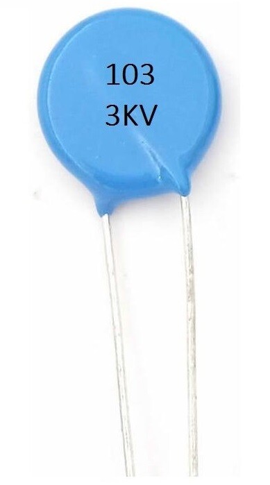 Elettroservice - Portico Di Caserta - 101K 1KV 100PF 1000V CONDENSATORE CERAMICO ALTA TENSIONE - Foto 3