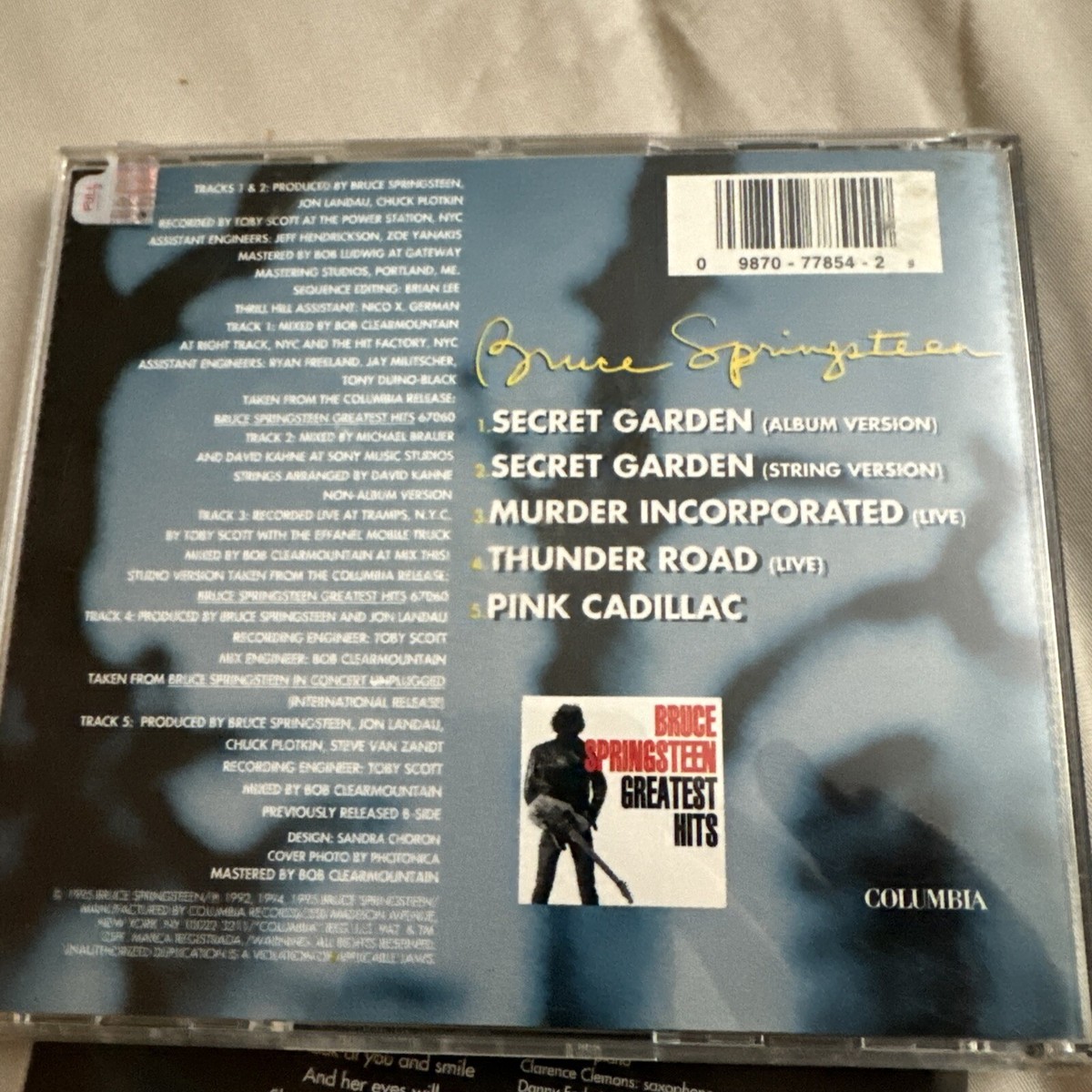bruce springsteen Secret Garden Cd | eBay