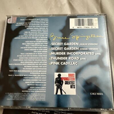 bruce springsteen Secret Garden Cd | eBay