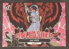 2023 Donruss Baseball Zac Veen Unleashed Pink Firework Parallel #U3