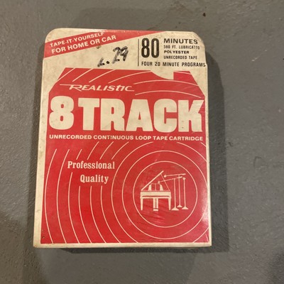 Realistic 8 Track Tape Sealed Low Noise 80 Minute Blank Professional ...