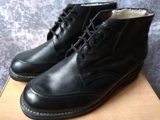 Size 42 Soviet Leather Officer winte boots Soviet RKKA USSR MILITARY Shoes Black