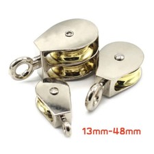 Lift Hoist Rope Hanging Lifting Wheel Metal Fixed Swivel Pulley Sheave Rigging