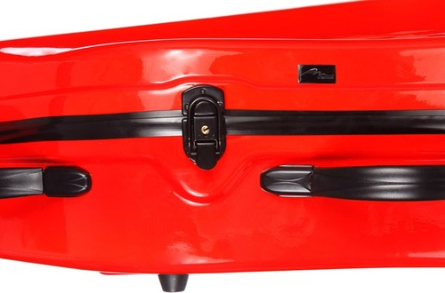 UK Fiberglass cello case Excellent 4/4 M-case Red - Picture 12 of 12