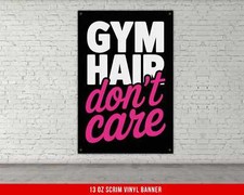 Motivational Gym Wall Banner - Fitness Decor for Home and Garage Gym