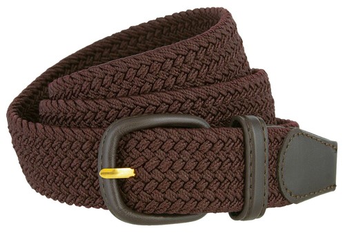Bohemian Faux Leather Crochet Lace Belt Brown/Cream Sz L  Boho  NWOT! Bohemian Faux Leather Crochet Lace Belt Brown/Cream Sz L  main image 2