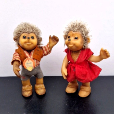    STEIFF Igel Meckipaar Mucki Kinder Schild Knopf Macki ca. 60er Jahre H