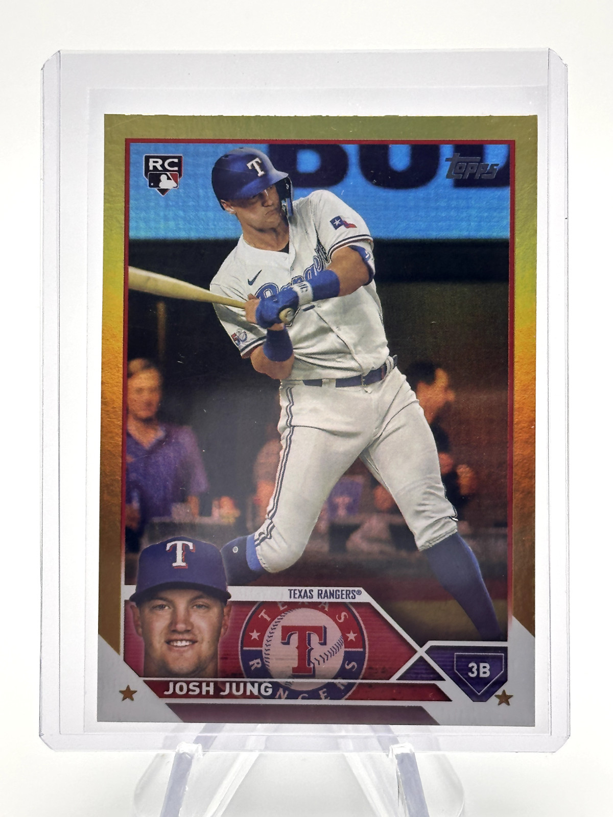 JOSH JUNG 2023 TOPPS GOLD FOIL ROOKIE RC #529 RANGERS