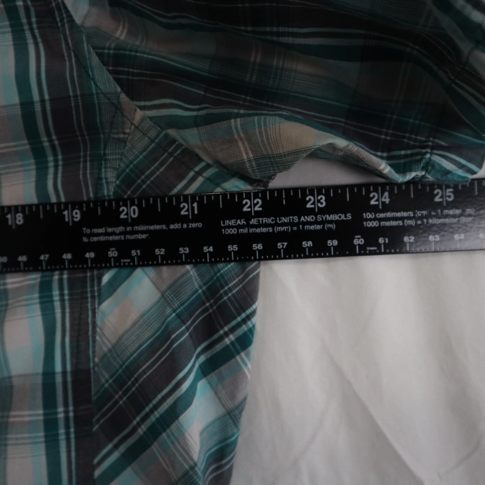prana organic cotton outdoor pearl snap plaid short sleeve shirt