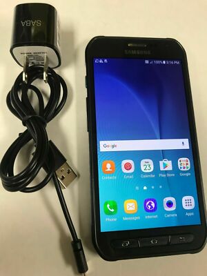 Original Samsung Galaxy S6 Active G890A 32GB AT&T Unlocked Cell phone Good BLUE