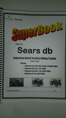 Sears db David Bradley Riding Garden Tractor Mower Service Owners Parts Manual