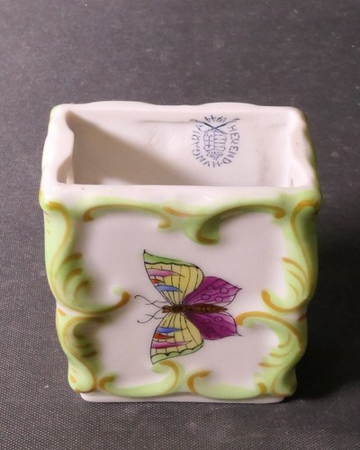 Seltener Herend VICTORIA, Streichholzschachtel-Halter, Porzellan, 6,3 x 5 x 3 cm - Picture 8 of 12
