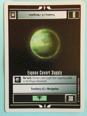 Star Trek CCG - Mission: Expose Covert Supply (uncommon)
