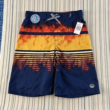 NEW ZeroXposur Swim Trunks Mens XL Navy Blue Trench UPF 50 9" Inseam Lined 8004