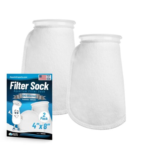 Aquatic Experts 4-Inch Ring 100 Micron Felt Filter Socks - Short for Aquariums - Picture 7 of 9
